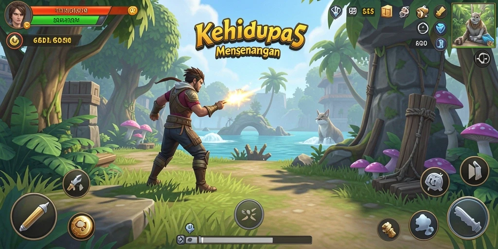 Tampilan gameplay seru dan interaktif dari 66D.