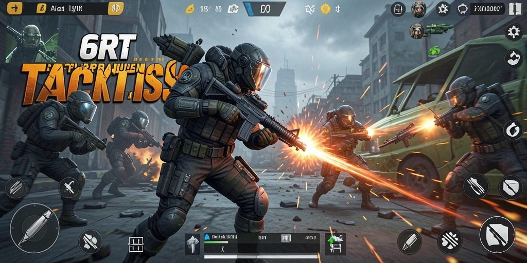Gameplay seru dan intens di 6RT dengan strategi cekatan.