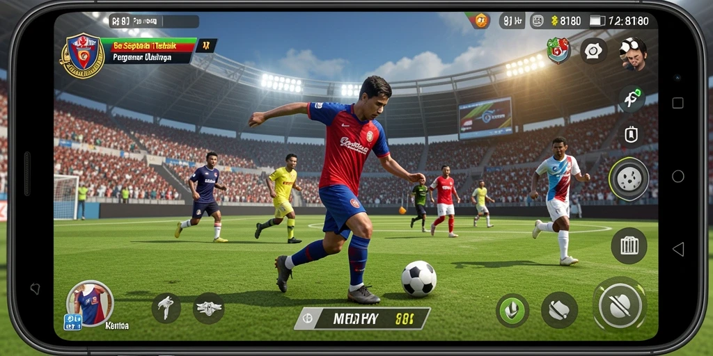 Tangkapan layar gameplay 8180 yang penuh aksi dan semangat pertandingan.