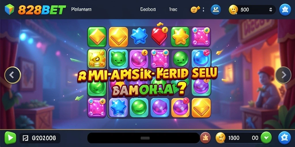 Tampilan menarik permainan Match-3 yang seru dan menantang.