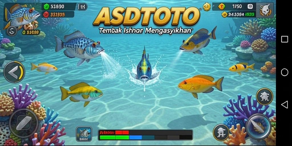 Screenshot menunjukkan serunya gameplay Tembak Ikan ASDTOTO.