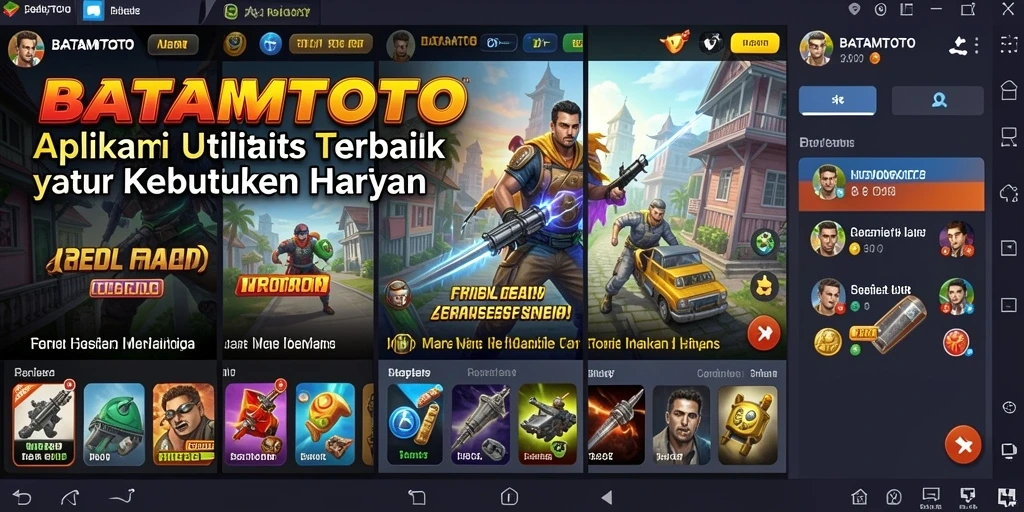 Screenshot utama BATAMTOTO menampilkan antarmuka aplikasi utilitas yang intuitif.