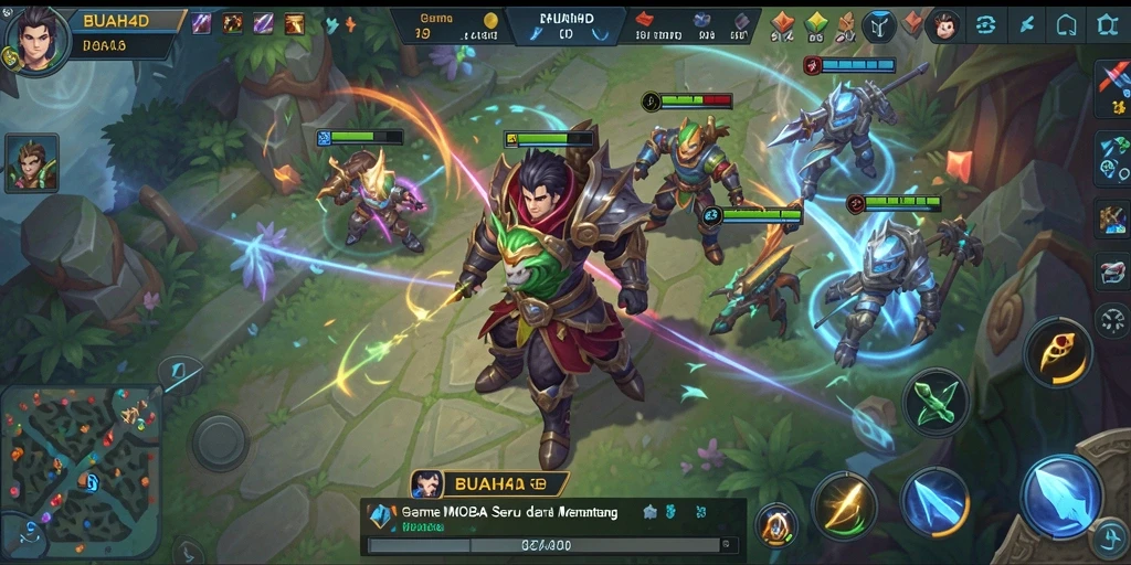 Tampilan seru dari gameplay BUAH4D yang menantang.