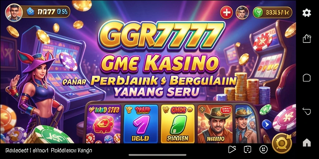 Tampilan menarik GGR7777 saat pemain menikmati permainan Kasino.