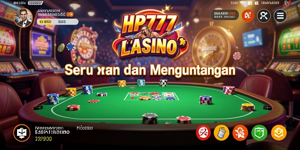 Tampilan gameplay menarik dari HP777 dengan berbagai pilihan permainan Kasino.