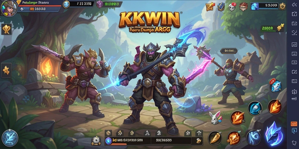 Gameplay ARPG yang penuh aksi dan strategi.