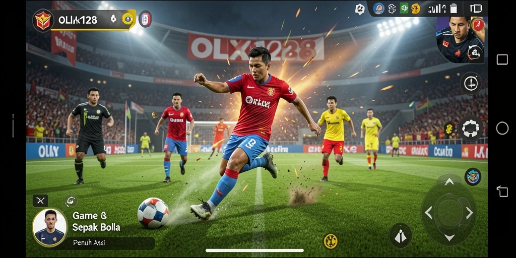 Tampilan gameplay OLX128 yang seru dan mendebarkan.