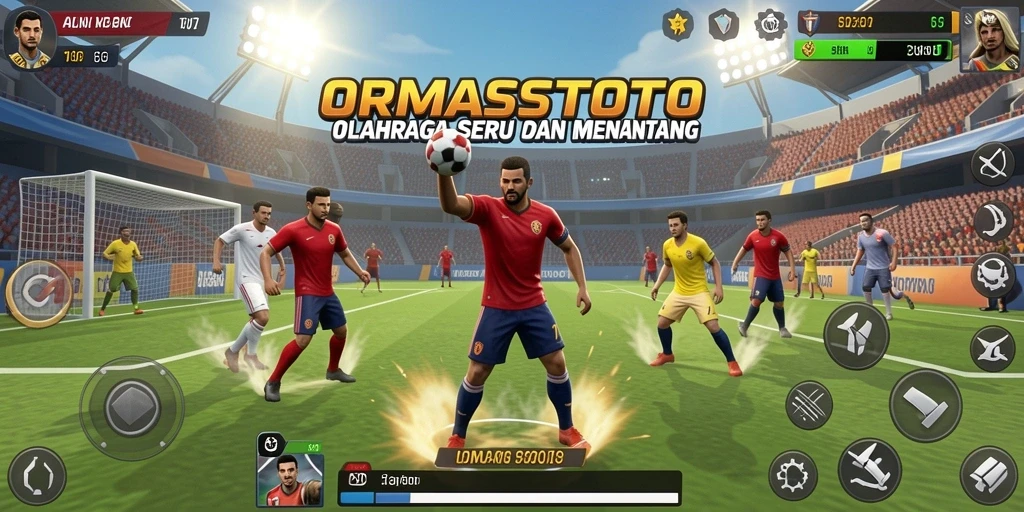 Tampilan gameplay ORMASTOTO yang mengesankan dan penuh aksi.