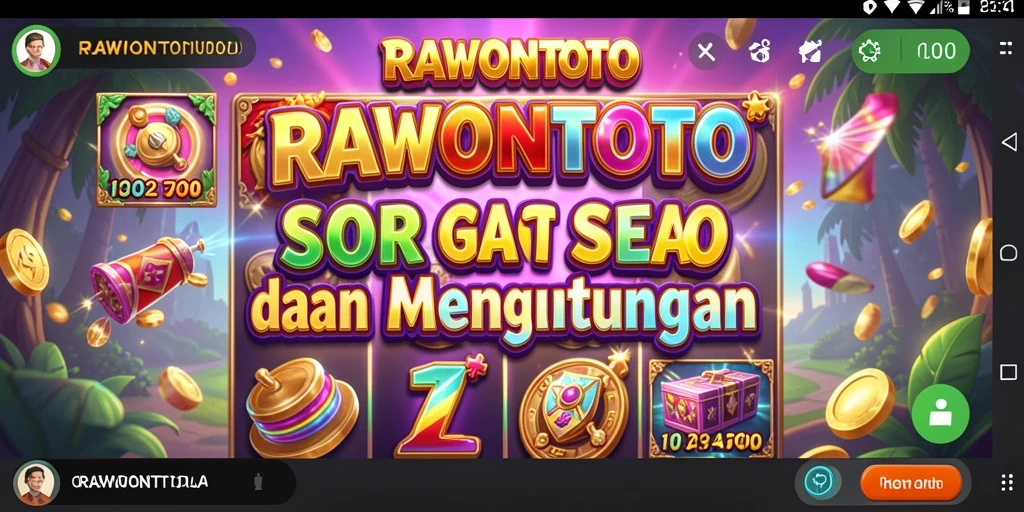 Screenshot utama <strong>RAWONTOTO</strong> menampilkan gameplay slot yang seru dan menegangkan.