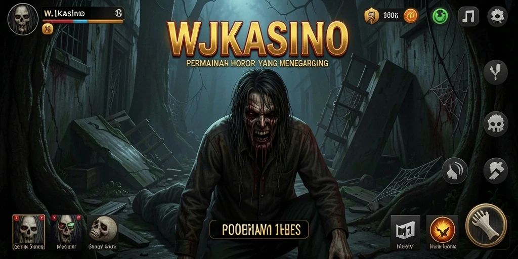 Tampilan gameplay horor yang menegangkan dalam WJKASINO.