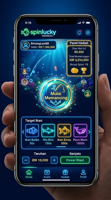 Fitur pencarian canggih di aplikasi spinlucky.